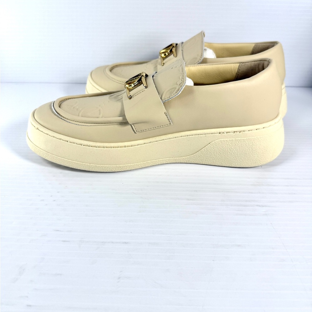 Valentino Men’s Loafer  Shoe with Golden Badge Logo - Picture 9 of 13